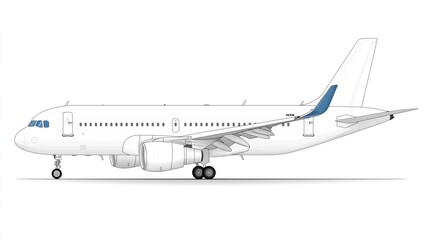 A transparent glass pane is featured in this vector illustration of an airplane window template that shows the outside and inside views.