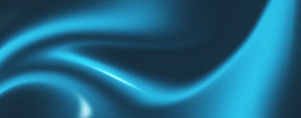 Abstract blue flowing background with grainy texture. Perfect for banners, posters, headlines and covers