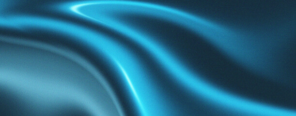 Abstract blue flowing background with grainy texture. Perfect for banners, posters, headlines and covers