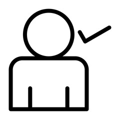 Obraz premium Verified Account Icon