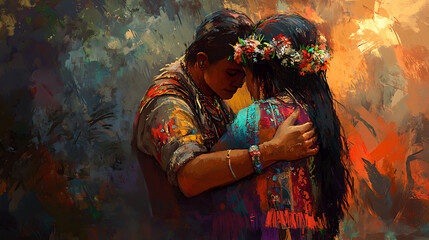 A person embracing a new culture with respect and understanding, symbolizing tolerance (2)