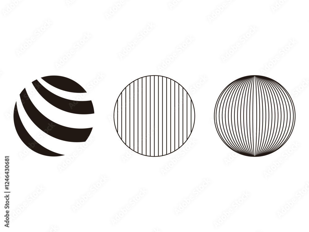 Poster set of web globe symbol design vector illustration on transparent background
