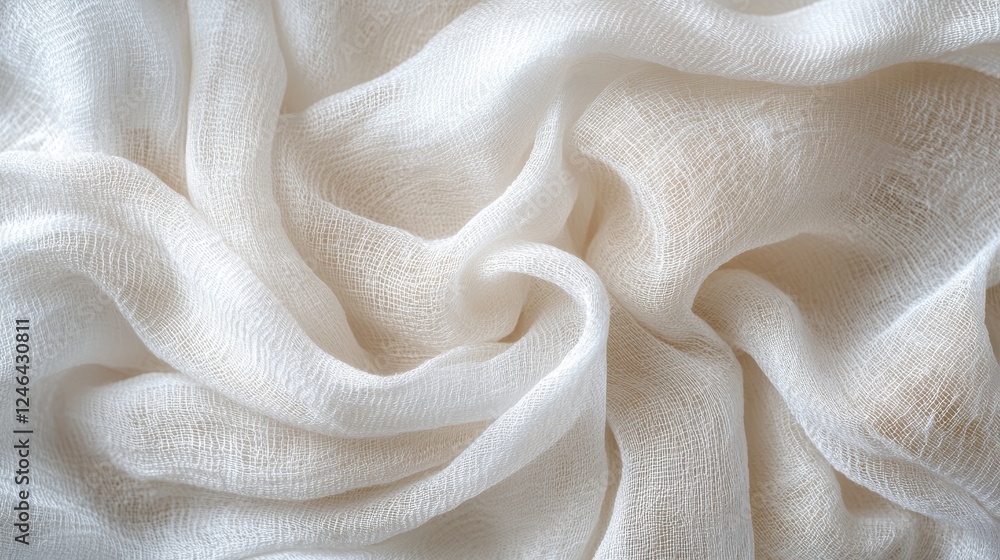 Poster seamless vintage white fabric texture background with soft and detailed pattern for design projects