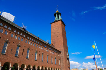 Obraz premium スウェーデン ストックホルム市庁舎