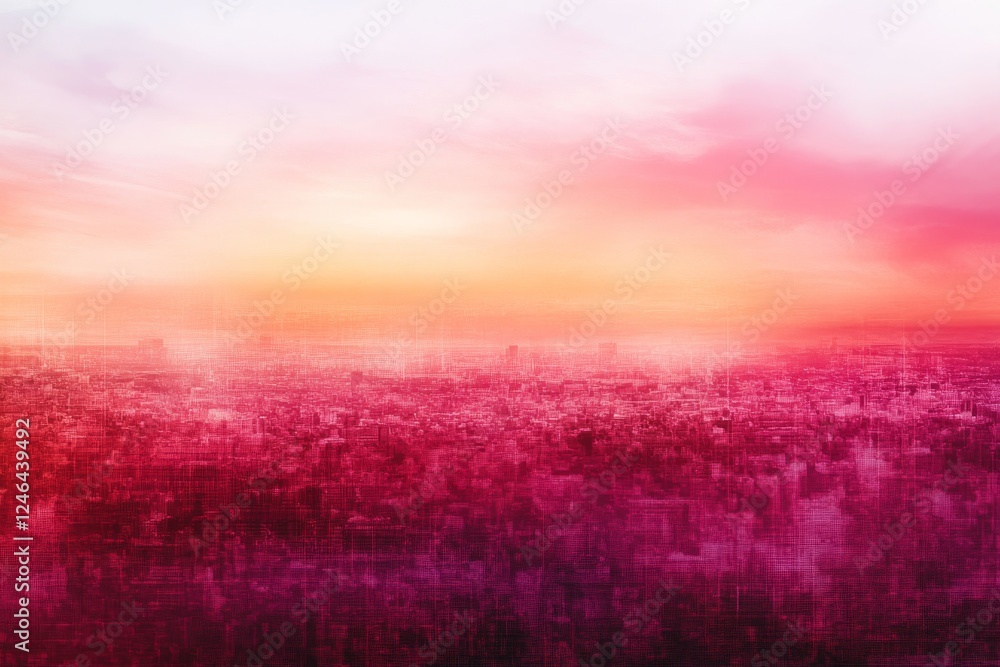 Poster Abstract multimedia grid showcases streaming media images and vibrant color transitions, ideal for creative design with ample copy space for text placement