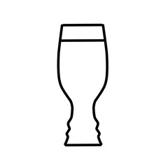 Glass line icon set