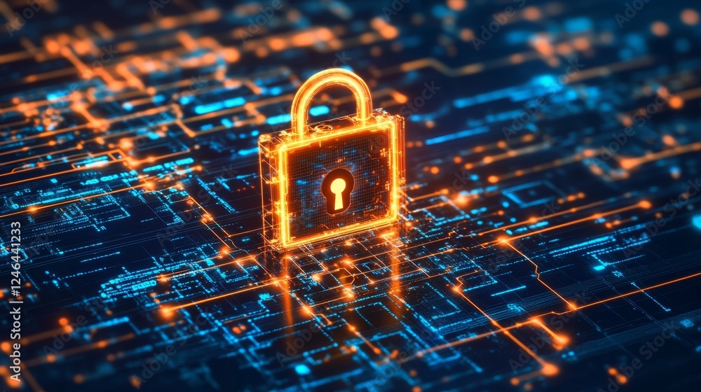 Poster ai-driven security systems protect cyber networks with modern technology