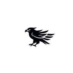 Fototapeta premium Hawk minimalist icon logo.