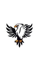 Fototapeta premium Eagle minimalist icon logo.