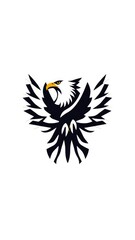 Obraz premium Eagle minimalist icon logo.