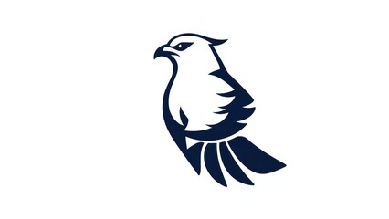 Obraz premium Falcon minimalist icon logo. 