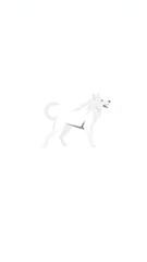 Dingo minimalist icon logo. 