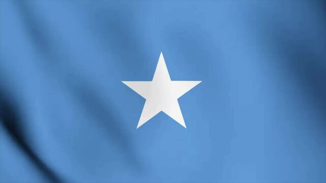 Animated Video Featuring the Wavy Flag of SOMALIA