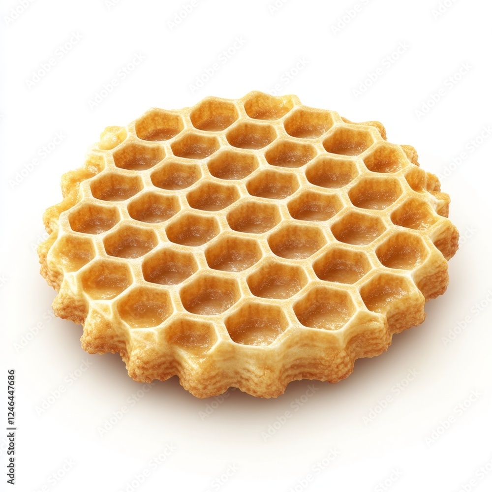 Aufkleber close-up of honeycomb structure with natural wax and hexagonal cells