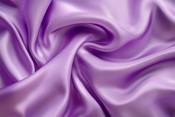 Obraz premium Flowing purple silk fabric, soft texture and lighting. AI generated