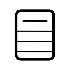 identity card icon with card model