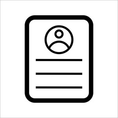 identity card icon with card model