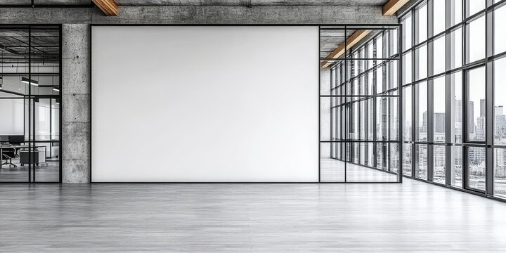 Versatile mockup template for banners against a minimalist backdrop.