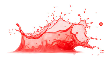 red wine splash isolated on white background