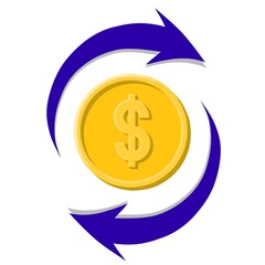 dollar sign icon, golden dollar sign, golden dollar symbol, money, coin, business, sign, finance, element, business icon, money icon, coint icon