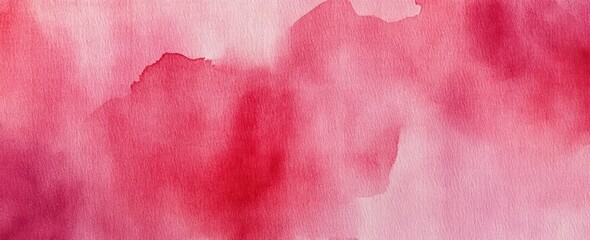 Soft Pink Watercolor Background with Elegant Brushstroke Texture