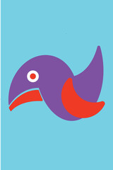 Bird Logo with simple design. Suitable for company logo.