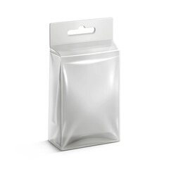 white plastic bag isolated