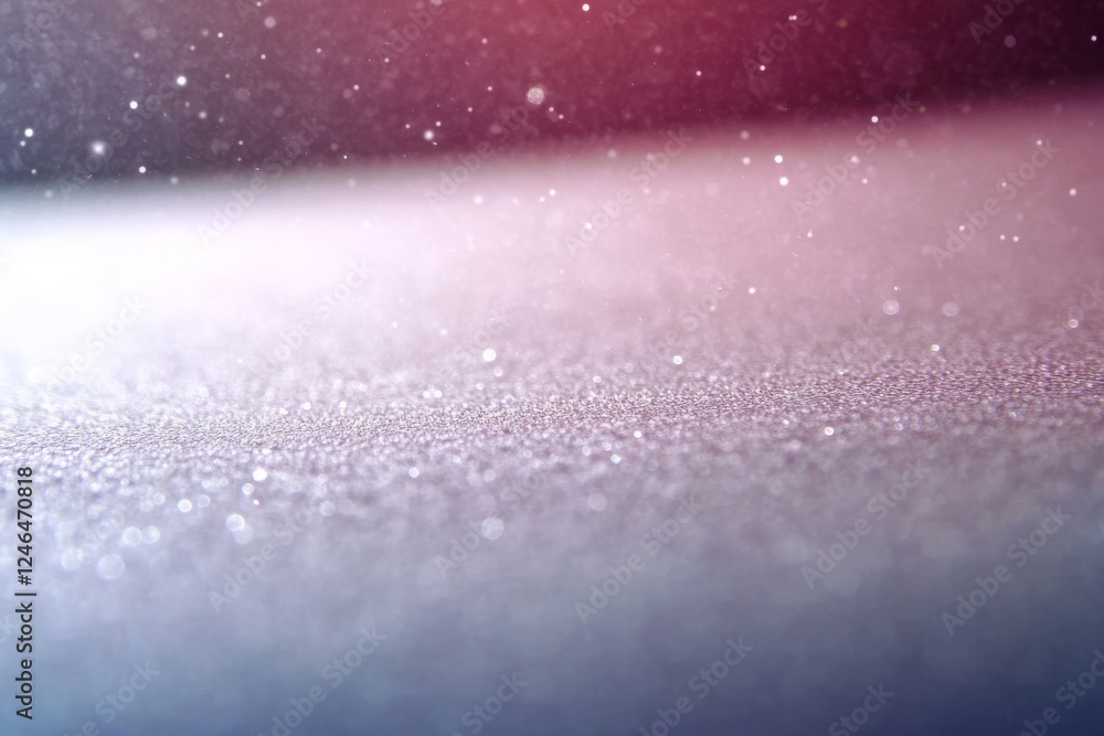Aufkleber a textured brushstroke in soft lavender color glides across a white canvas, with silver glitter addi