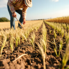 farmer in field