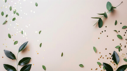 Minimalist Congratulations banner with clean lines, soft tones, and an uplifting message