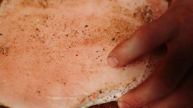 Cooking spiced lard over an open fire for a flavorful outdoor experience