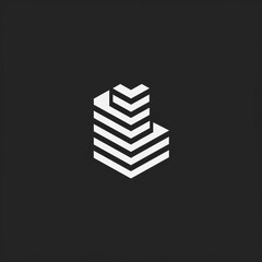Minimalist logo for a construction company, simple shapes and modern feel