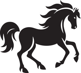 horse silhouette vector