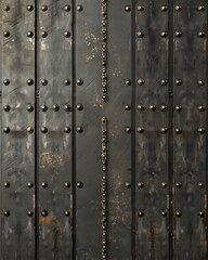 Repeating pattern with steel beams and bolts, modern industrial feel