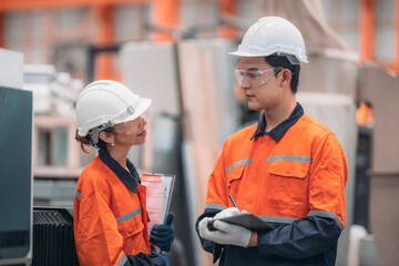 Technical Review at Metal Sheet Factory