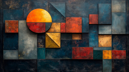 Geometric Abstraction: A Symphony of Shapes and Colors