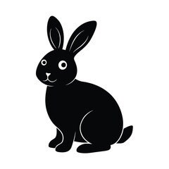 Obraz premium vector illustration of a rabbit with white background