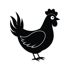 Fototapeta premium hen with a chicken