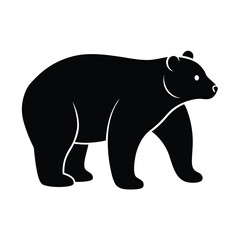 Fototapeta premium black bear silhouette