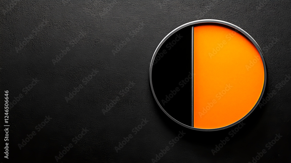 Poster dynamic color contrast design abstract art digital illustration minimalist style close-up view visua