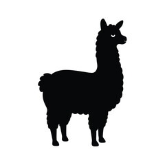 vector illustration of a silhouette of a camel