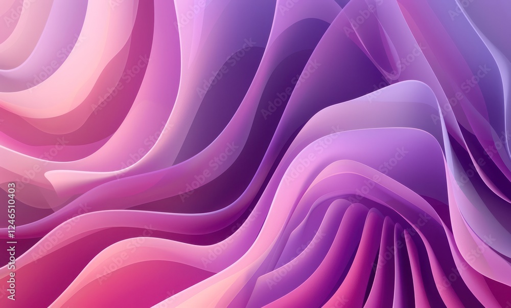 Poster abstract colorful minimalistic geometric background for design with smooth waves and color transitio
