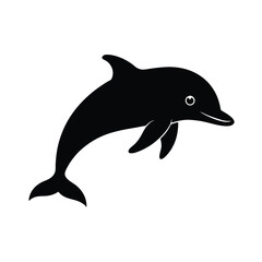 Naklejka premium dolphin isolated on white background