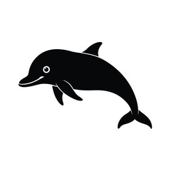 Fototapeta premium dolphin isolated on white background