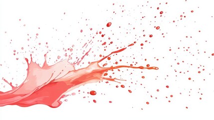 Obraz premium Vibrant Red and Pink Liquid Splash Explosion