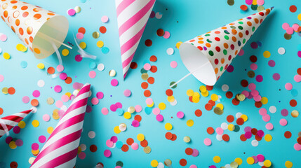 Obraz premium Stylish Congratulations background featuring playful patterns and bold accents for a cheerful ambiance