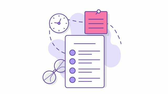 to-do list with timeline task board animation, Project Summary Reports with Key Note animated video, business corporation clip, Joint partnerships footage, Sales Marketing management motion graphics
