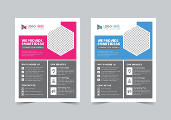 Professional Business Flyer Template , CMYK , Print Ready , Marketing Agency Social Media Post Template, Facebook Post, ,LinkedIn Post