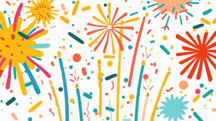 Stylish Retro congratulations art featuring playful patterns and bold accents for a cheerful ambiance