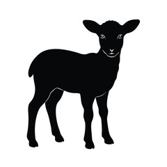 Fototapeta premium vector silhouette of a deer